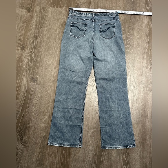 D & Co Womens Denim Jeans 10 Stretch Bootcut Light Wash - Picture 2 of 8